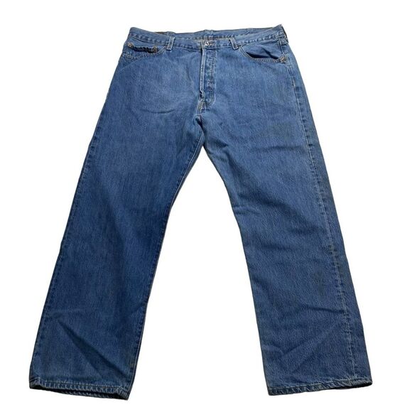 Levi’s 501 Button Fly Jeans Sz 40x30 - Picture 1 of 16